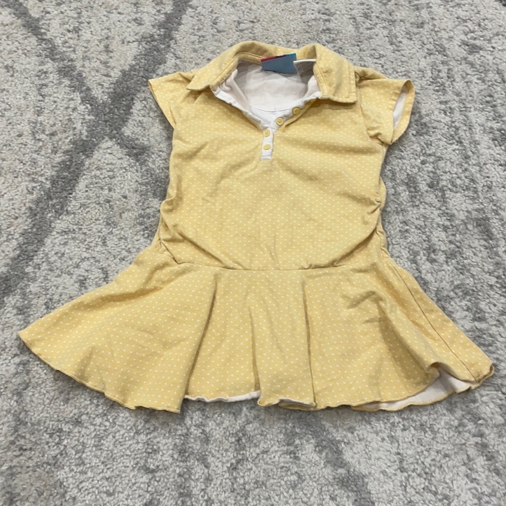 ⚡️$4 FLASH SALE⚡️ Yellow Short Sleeve Dress 18-24